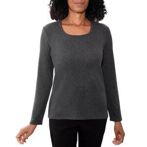 Mario Serrani Ladies' Long Sleeve Knit Top (Gray, XX-Large)